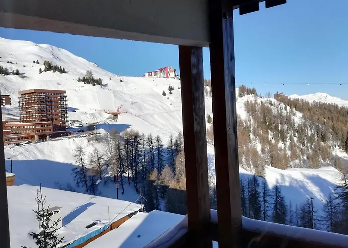 公寓 Plagne Centre - Immeuble Le Mustag - Wifi *